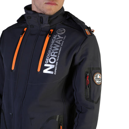 Geographical Norway Tyreek Dark Grey Hooded Men's Jacket