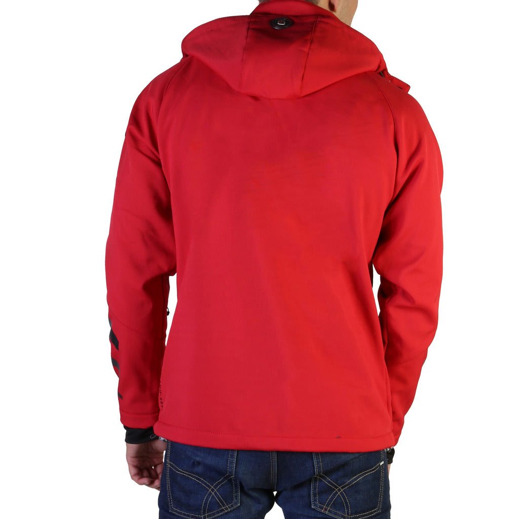 Geographical Norway Tranco Softshell Red/Black Hooded Men's Jacket