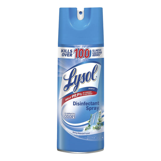 Lysol Disinfectant Spray Spring Waterfall Scent 12.5 oz Aerosol Can (12 Pack) 19200-02845