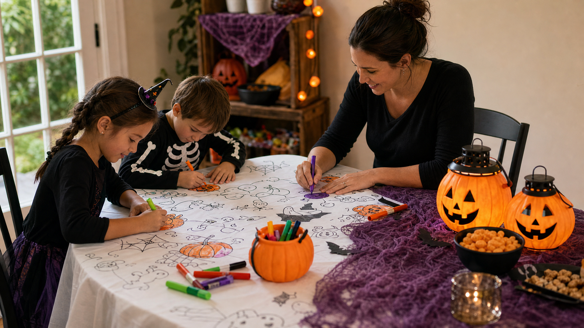 Editorial cover for 20 Reusable Halloween Party Supplies for Family Gatherings