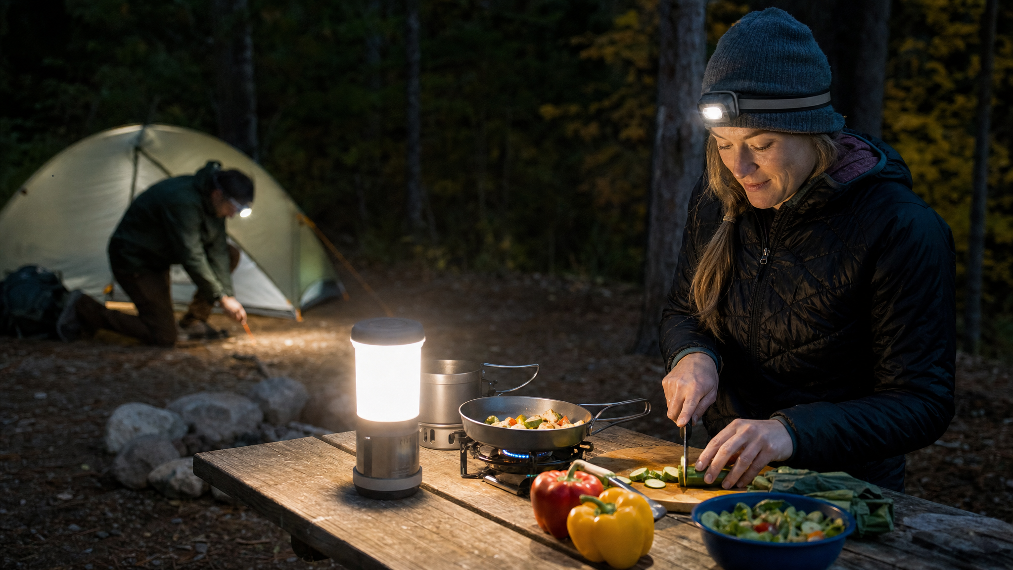 Editorial cover for Headlamp vs. Lantern for Fall Campsites: Pick by Task