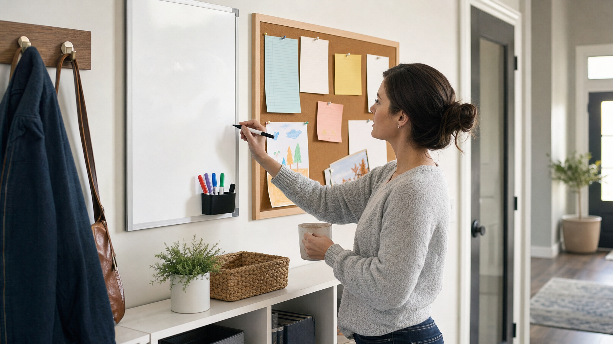 Editorial cover for Whiteboard vs. Bulletin Board for Fall Family Planning