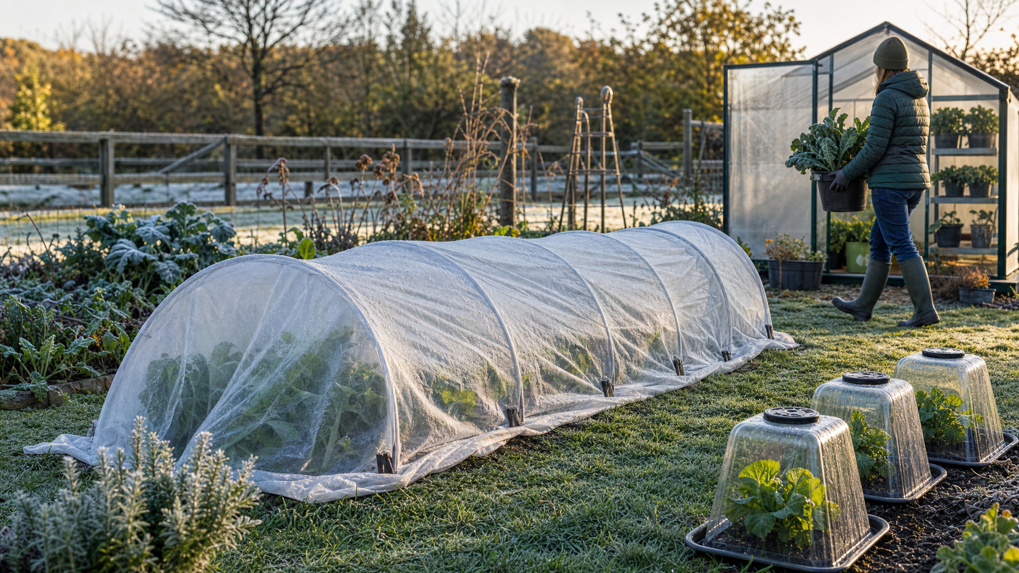 Editorial cover for First-Frost Garden Protection: Four Practical Setups