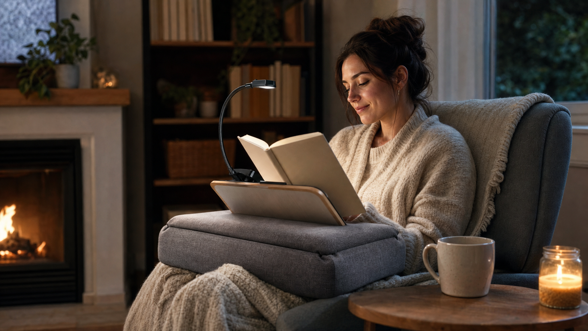 Editorial cover for 20 Cozy Reading Gifts to Make Fall Reading More Comfortable