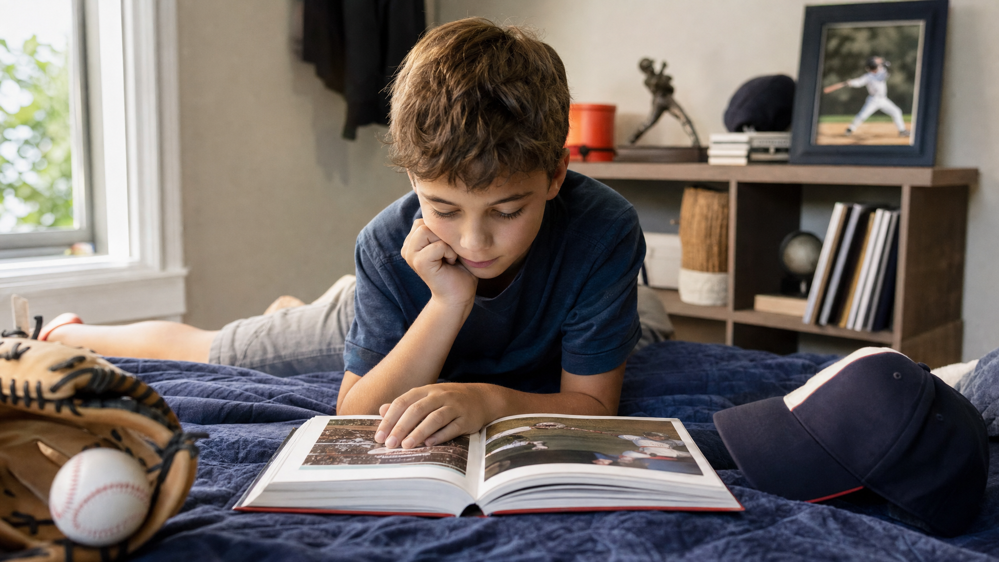 Editorial cover for 20 Baseball Book Gifts for Young Readers, Fans and Players