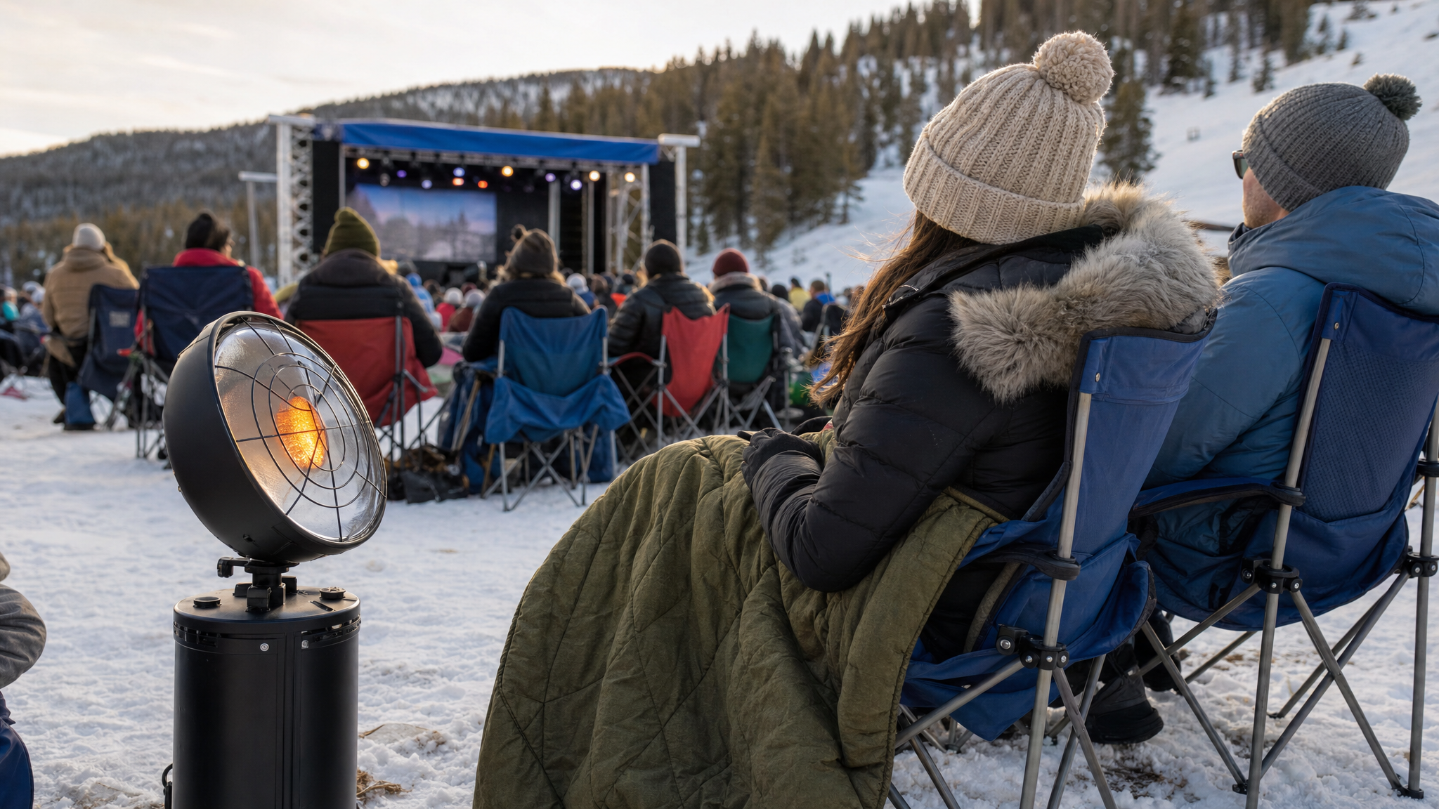 Editorial cover for Portable Heater vs. Blanket: Choosing Outdoor Event Warmth