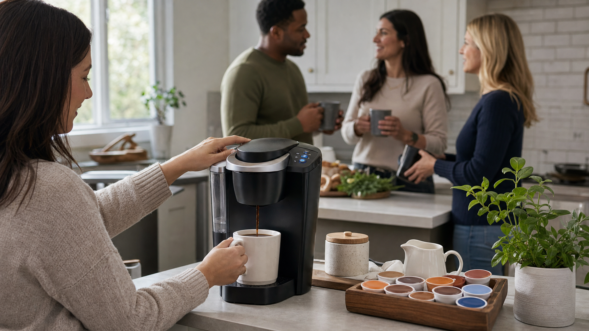Editorial cover for Coffee Makers for Hosting: Keurig or Pour-Over?