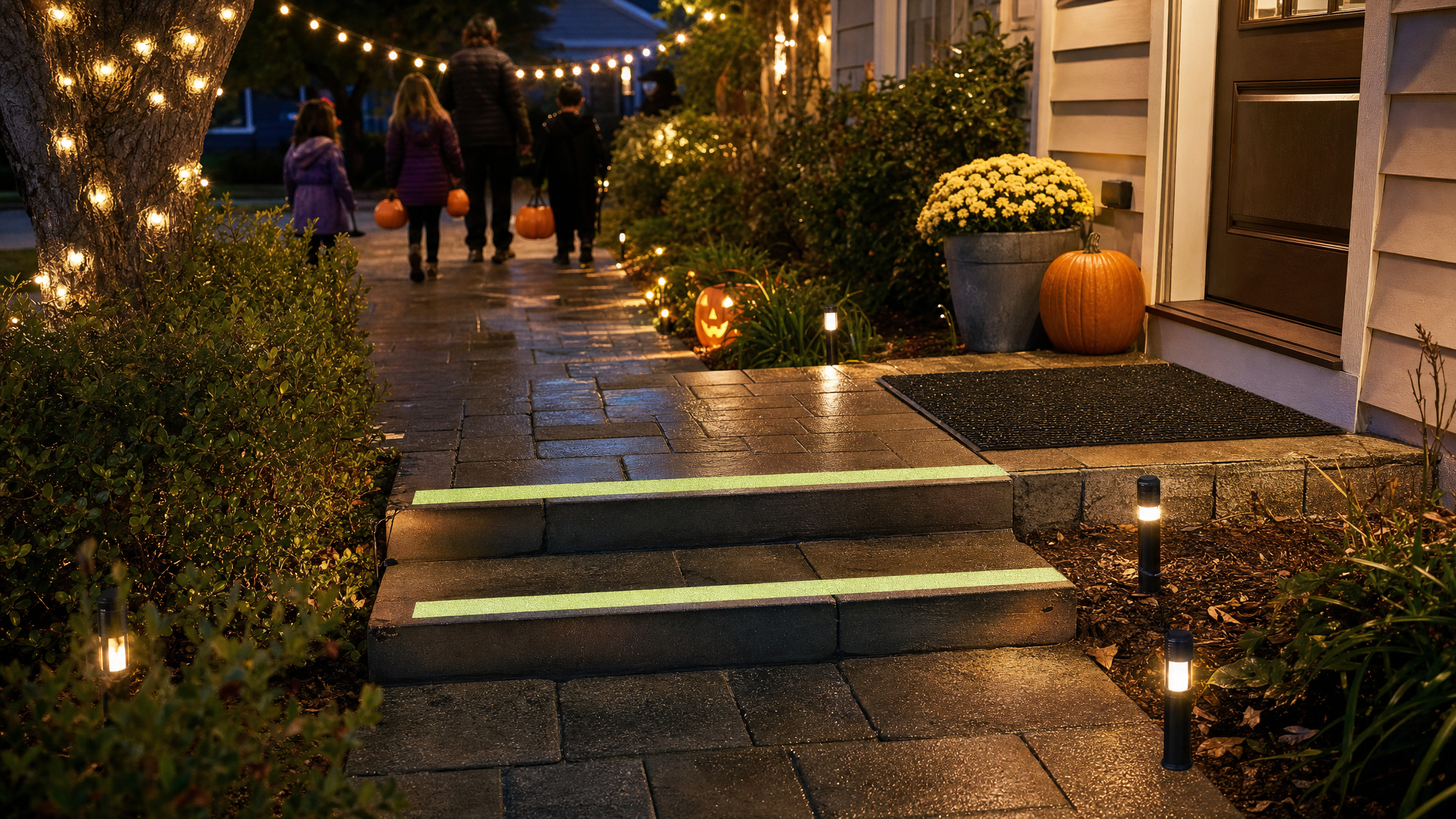 Editorial cover for 20 Products for a Safer Halloween Walkway After Dark