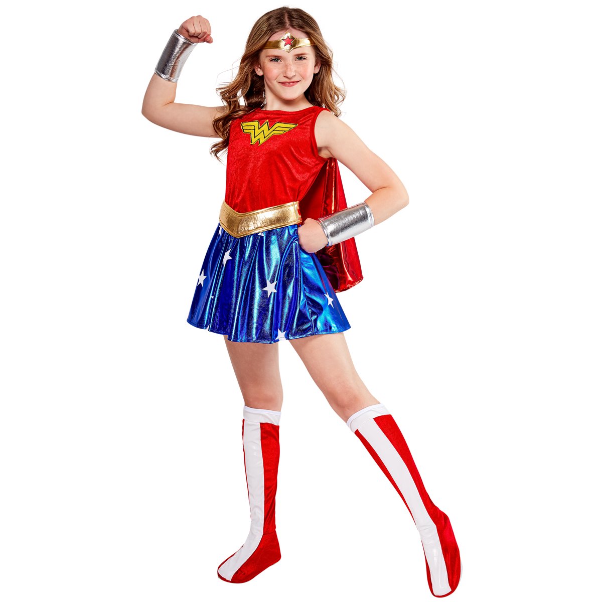 DC Super Heroes Wonder Woman Costume for Kids by Rubies, Girls Medium