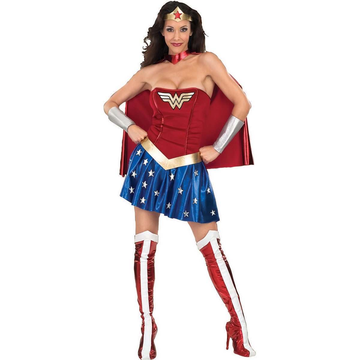 DC Comics Wonder Woman Dress Costume for Adults by Rubies, Women's Medium