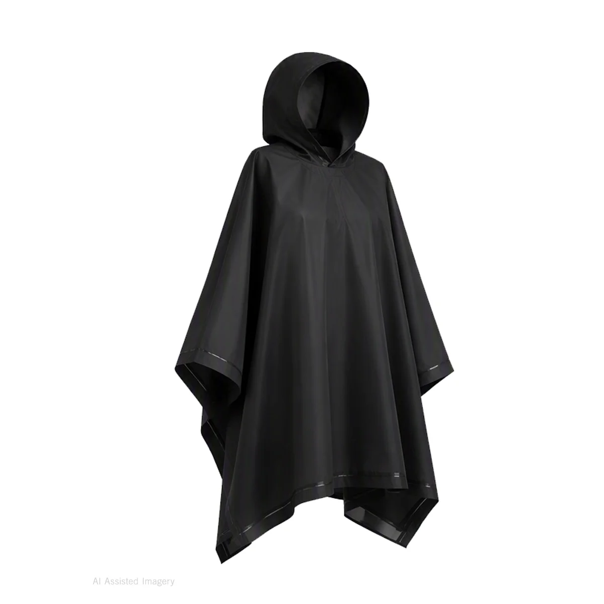 Unisex Lightweight Reusable Rain Poncho, Packable