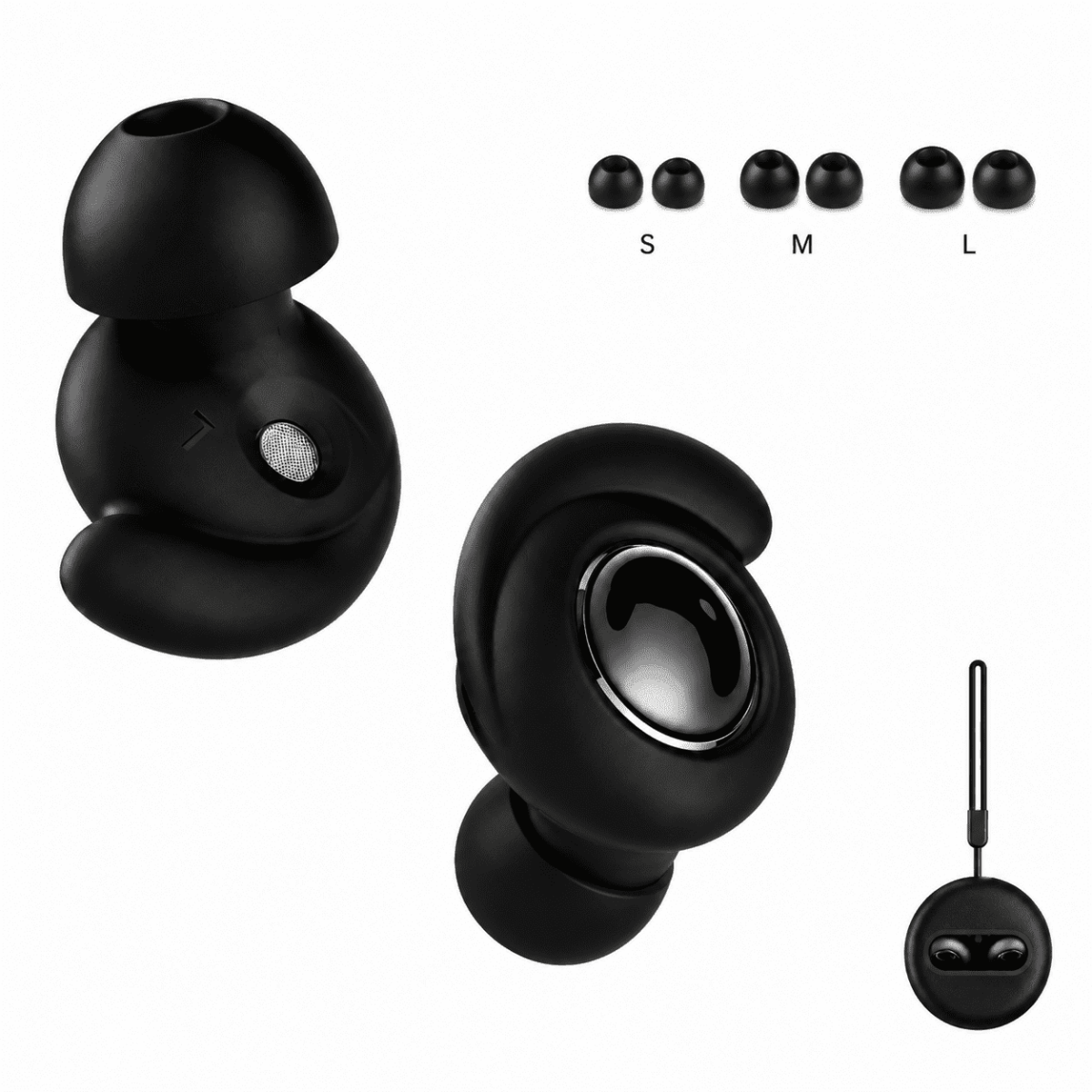 Ear Plugs for Sleeping - 46dB Silicone Ear Plugs for Noise Cancelling, Earplugs for Snoring, Concert & Shooting with 8 Eartips, Reusable Hearing Protection Ear Plugs for Concerts, Airplane