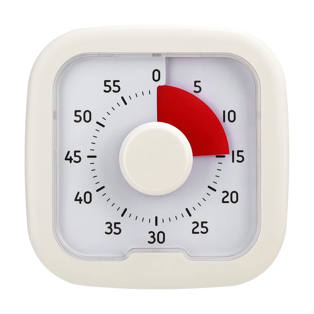 sixwipe 60 Minute Visual Timer, 9.5cm Classroom Visual Timer with Optional Alert Modes, Silent Magnetic Kitchen Timer with Kickstand, Oversize Visual Countdown Timer for Kids Adults Office Desk