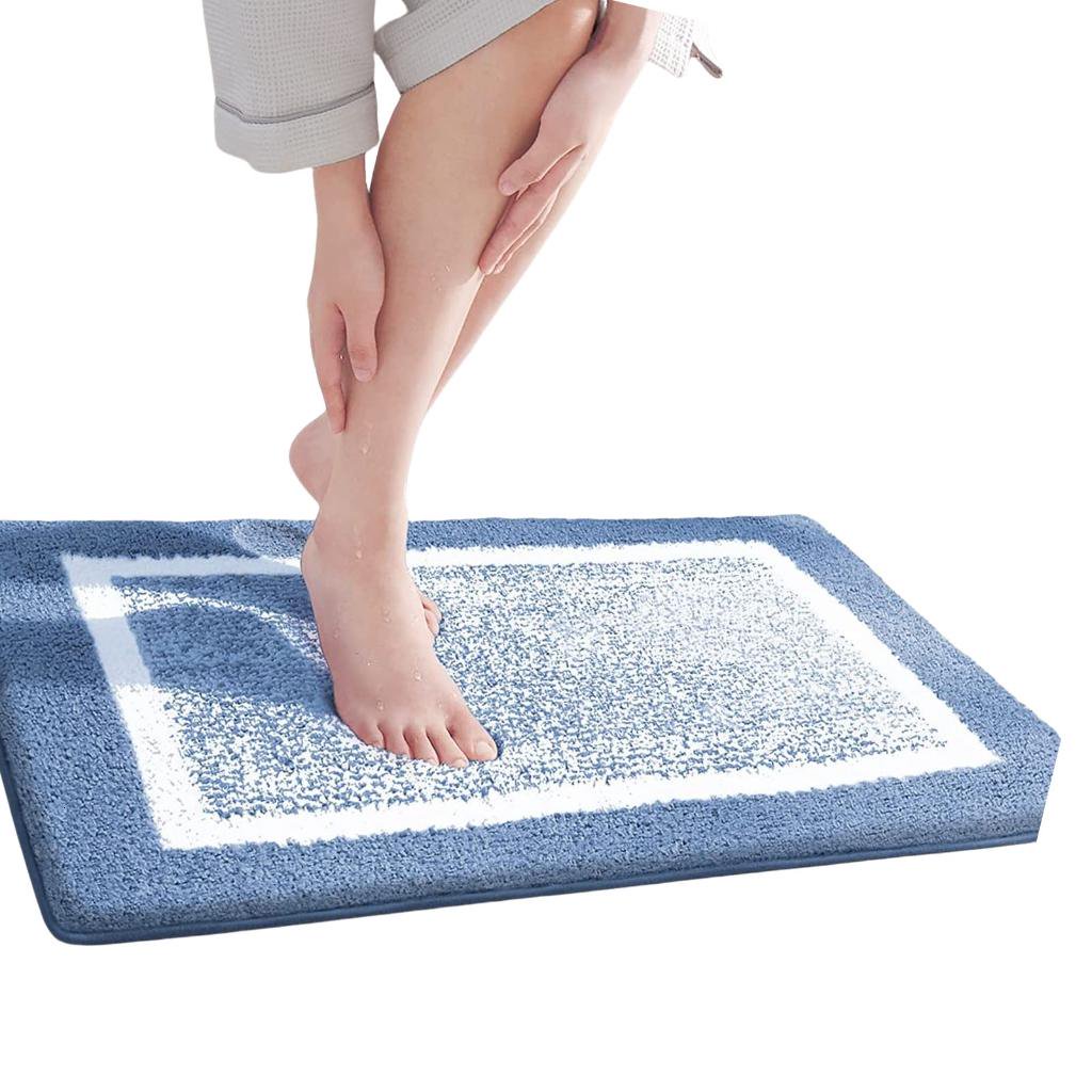AOOOWER Microfiber Plush Door Mat Water Absorbing NonSkid Rug Bath Mat for Home Absorbent Doormat Elderly Safe Mat