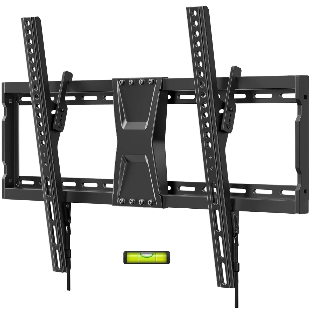 MountFTV Tilting TV Wall Mount Bracket for 37-82 inch Flat Screen TVs, Max 600x400mm,Holds up to 132 lbs,16", 18", 24" Wood Studs,Universal Low Profile Flat Wall Mount