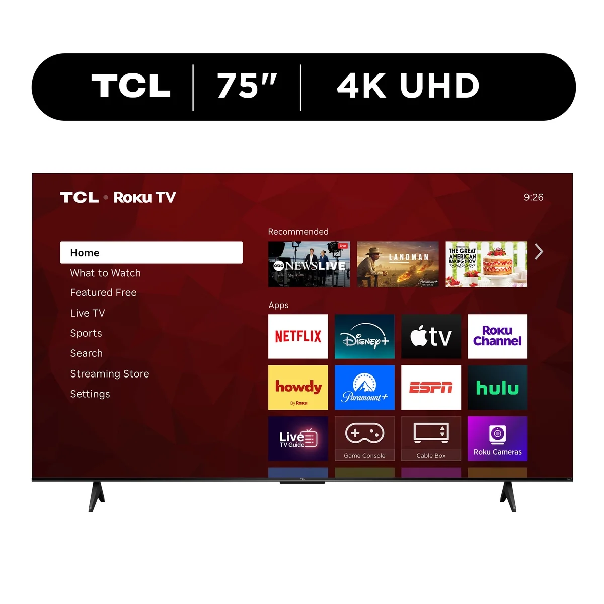 TCL 75" Class S4-Series 4K UHD HDR Smart Roku TV - 75S41R (New)